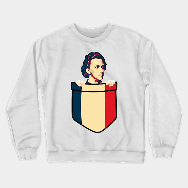 Chopin In My Pocket Crewneck Sweatshirt by Nerd_art